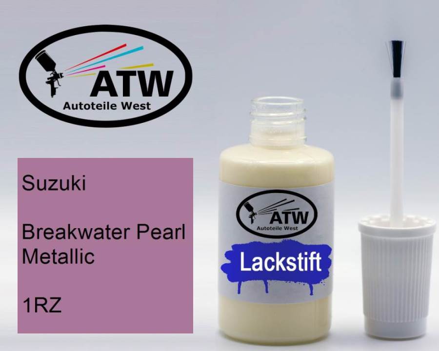 Suzuki, Breakwater Pearl Metallic, 1RZ: 20ml Lackstift, von ATW Autoteile West.